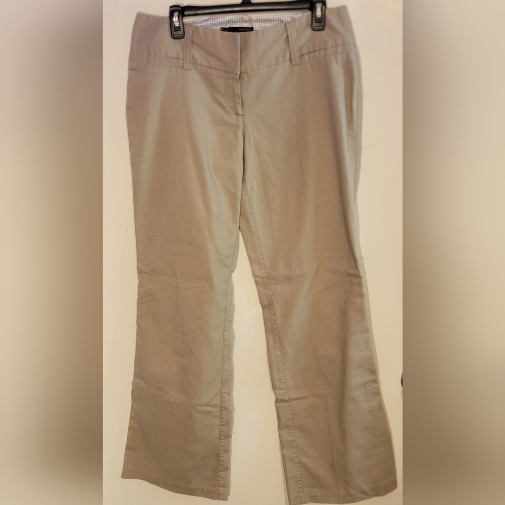 Maurices Beige Flared Cotton Pants Size 9/10